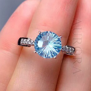 2캐럿 블루다이아몬드 Moissanite 반지 BAN-2538