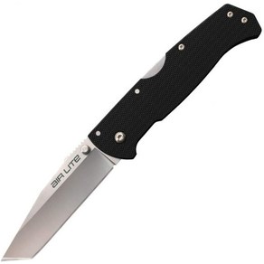 Cold Steel Air Lite 접이식 칼 10A 강철 블레이드 Tri-Ad 잠금 장치 포켓 클립 및 G-10 핸들 탄토 포인트 포함