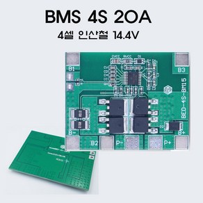 4S 20A PCM 리튬 이온 인산철 BMS 보호회로 14.4V