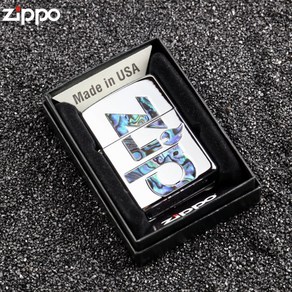 [구매대행] ZIPPO 지보 정품 라이터 천연 양면 조개 클래식 대표 로고 등유 방풍