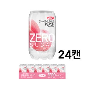 스파클링 제로슈가 피치 350ml, 24개