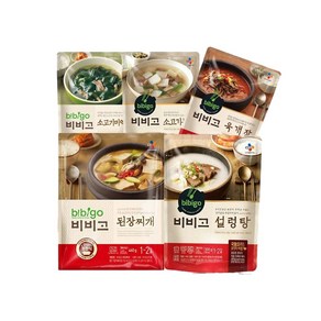 올따옴 간편국탕류 기획세트 비비고된장찌개+미역국+무국+육개장+설렁탕, 1개, 2460g