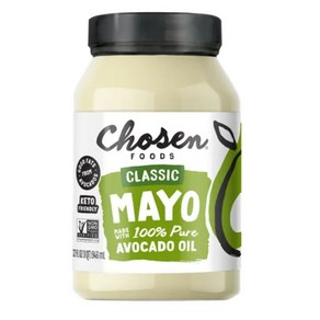 초슨푸즈 클래식 마요네즈 아보카도 오일 32oz Chosen Foods Classic Mayonnaise Avocado Oil, 1개, 946ml