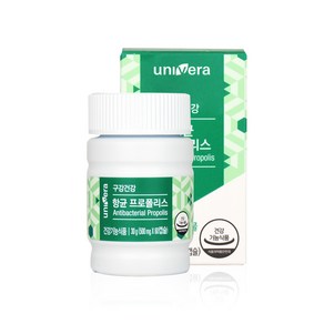 유니베라 항균 프로폴리스 30g(500mg x 60캡슐), 단품, 1개, 60정