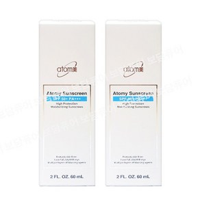 애터미 프리미엄 선크림 화이트 SPF50+, 2개, 60ml