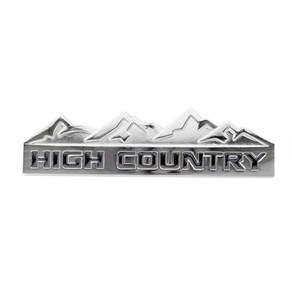 HIGH COUNTRY 엠블럼 / 하이컨트리 엠블렘 스티커 (쉐보레 콜로라도 트래버스), 실버유광