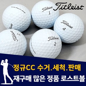 타이틀리스트 A급 PROV1 3피스 30알 라운딩용 로스트볼, 1개, 30개입