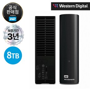 WD Elements Desktop 스탠딩 데스크탑 외장하드 18TB, 단품