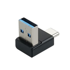 IH708 Coms USB 3.1 C타입 M to A타입 M 변환 젠더 / 10Gbps 고속 데이터 전송 / 상하향꺾임, 1개