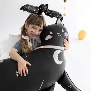 파티데코 미우 블랙캣 검은고양이 풍선 (95cm)