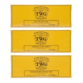 TWG 프렌치 얼그레이 차 티백 15개입, 2.5g, 1개