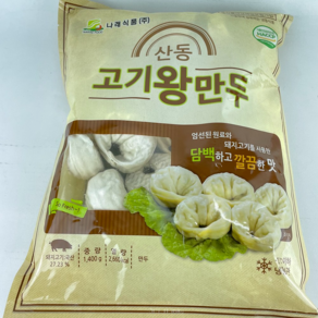 나래식품 산동 고기왕만두 1.4kg, 1개