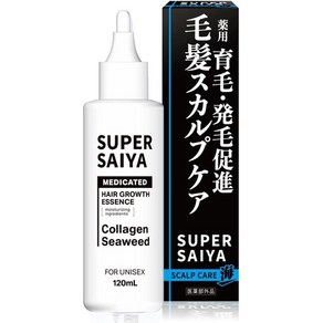 일본직발송 6. SUPER SAIYA 【医薬部外品】スーパーサイヤ 育毛剤 育毛 薄毛 抜け毛 フケ 予防 男性 海藻, 120ミリリットル x 1, One Colo, 1개, 120ml