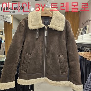 인디안 BY 트레몰로 남성 24년 F/W 클래식 인조 스웨이드 무스탕 TRNJMYW9101