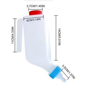 젖병 수유 병 작은 동물용 부드러운 염소 걸이식 피더, WHITE, 1개