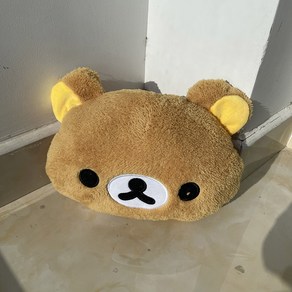 귀여운 Rilakkuma 봉제 인형 손 베개 곰 쿠션 생일 선물, 30cm, Bown, 1개