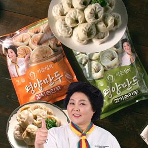 [TV홈쇼핑정품 인포벨]이순실 이북식 평양 만두 고기만두 김치만두 육즙가득 손만두 밥반찬 왕만두 만두국, 1박스, 1.6kg