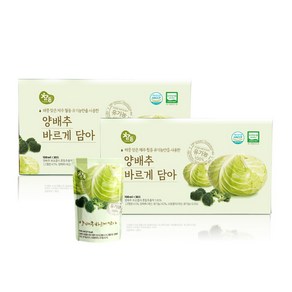 참든 유기농 양배추즙 바르게담아 100ml 60포 유기농 양배추 브로콜리, 60개