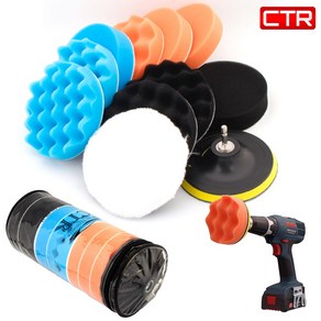 CTR 광택패드 5인치 12종세트 125mm, 5인치 12종 125mm