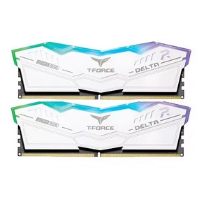 TeamGoup T-Foce DDR5-5600 CL36 Delta RGB 패키지 (32GB(16Gx2)) 화이트, 선택없음, 2개