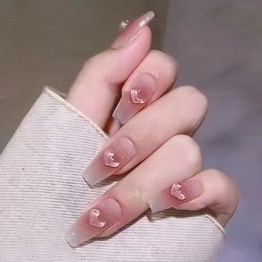 웨버몰 셀프네일팁 붙이는 네일아트 24p 인조손톱 네일팁 셀프네일, 1개, B403 쁘띠하트