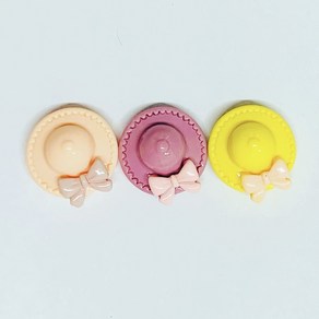 호두마루샵 리본모자_대(1개) 석고방향제재료 데코장식 미니어처 베어브릭장식 지방이장식 오퓨저포장부자재, 1개
