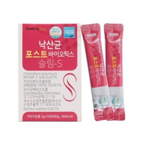 낙산균 스틱 3g 30포 프리 유산균 포스트 프로 바이오틱스, 90g, 1개