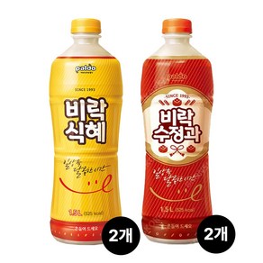 비락식혜 1.5L *2펫 + 비락수정과 1.5L *2펫 / 전통음료, 4개