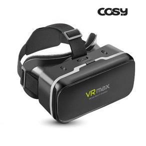 코시 맥스 스마트폰 VR 블랙 VR2182/스마트폰용 VR 영화 게임, 1개