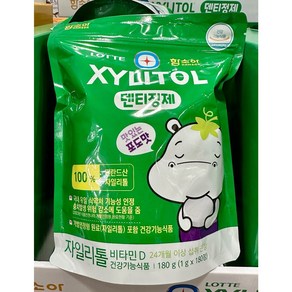 함소아 헬스원 자일리톨 캔디 포도맛, 180g, 2개