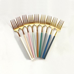 보겐 피노 골드 디너포크 9컬러 1p 색상 가능, 화이트, 1개