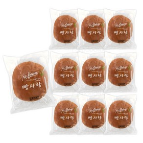 [도도나몰] 빵사랑 단팥크림빵, 90g, 10개