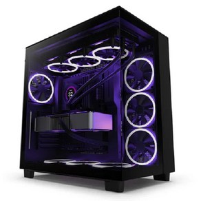 NZXT H9 Flow Matte Black 미들타워 케이스, 선택하세요, 1개