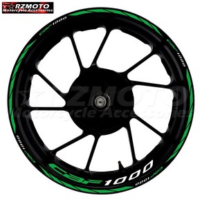 휠스티커 wheel line 데칼 CB1300 CBF1000 혼다 반사 방수 림, CBF1000 4면부착 반사그린, 1개