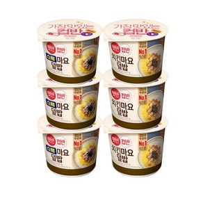 햇반컵반 스팸마요덮밥 3개 + 치킨마요덮밥, 219g, 6개