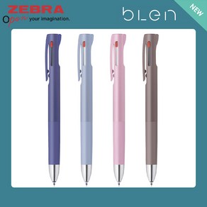 제브라 블렌 3C 볼펜 비즈니스컬러/0.5mm/레이저각인, 없음, 비즈니스 스모크핑크