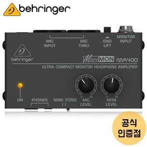 MA400 베링거 모니터 헤드폰 앰프 공연용 무대용 스튜디오용 소형 앰프, 베링거 MA400 정품