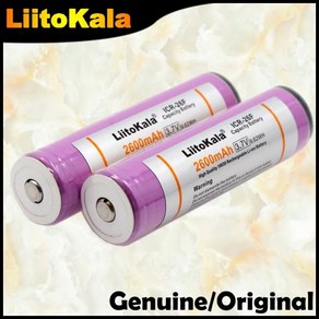 18650 ICR18650-26F 2600mAh 리튬 이온 배터리 PCB, 2개