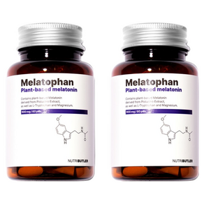 뉴트리버틀러 멜라토판 식물성 멜라토닌 2.5mg 함유, 2개, 60정