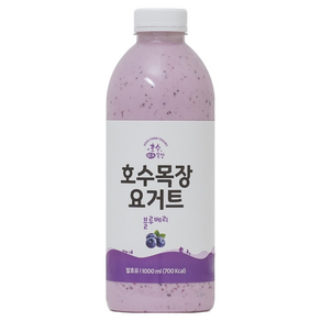 농후발효유 호수목장 수제 블루베리 요거트 무첨가 요구르트, 1통, 1L, 1개