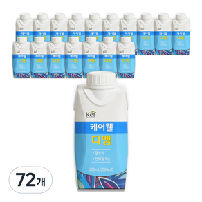 케어웰 디엠 팩(당뇨식), 200ml, 72개