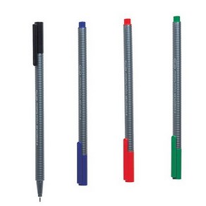 [STAEDTLER] 삼각 화인라이너펜, 청색(334-3), 0.3mm, 1자루