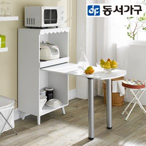 동서가구 화이트 K 식탁 겸 렌지대 수납장 DF634882