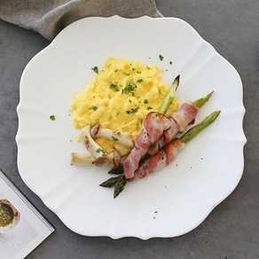 [화이트블룸] Maakesh Dinne Plate, 화이트, 1개