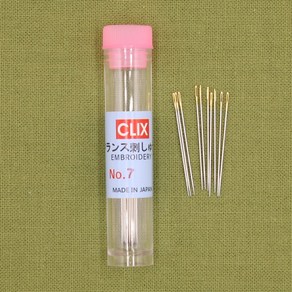 조이 [일본]CLIX 자수 바늘(7호)-10개입 자수바늘, 10개