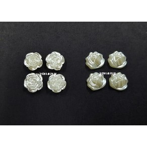 12개 1세트 장미꽃 진주/반진주/진주장식/장식진주, 장미 2-12개 1set, 장미 2-12개 1set