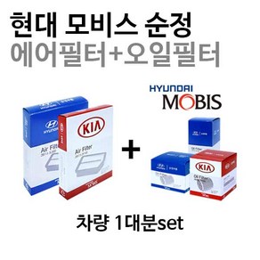 [에어필터+오일필터]스포티지19 2.0 디젤(2018년6월~) 28113-D3100/26320-2F100, 에어필터/오일필터, 1개