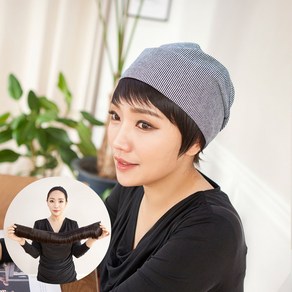 가발닷컴 여자가발 티안나는 통가발 띠가발 1+1구성 여성항암가발 모음 여자, 1-1 앞머리 있는 띠가발 자연갈색, 1개