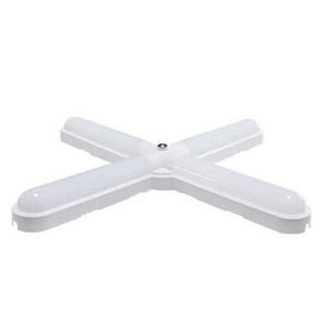 히포 LED 유백 십자등 50-55W, 주광색, 1개