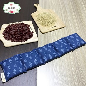 [따뜻팩] 국산 100% 천연 곡물 콩 어깨 찜질 팩 블루, 1개